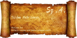 Szám Adrienn névjegykártya